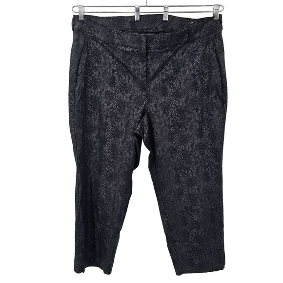 Lane Bryant Black Python Snakeskin Dress Pants 28W Ankle - Picture 5 of 6